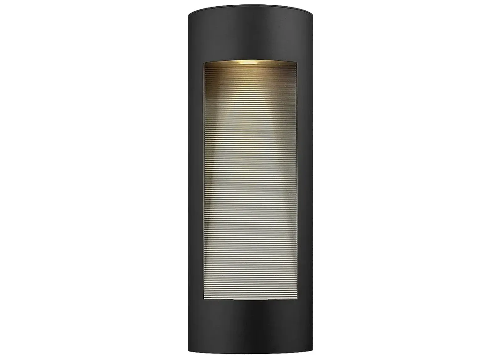 Luna 24" High Satin Black ADA Socketed Outdoor Wall Light