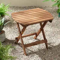 Monterey 20" Wide Natural Wood Outdoor Side Table