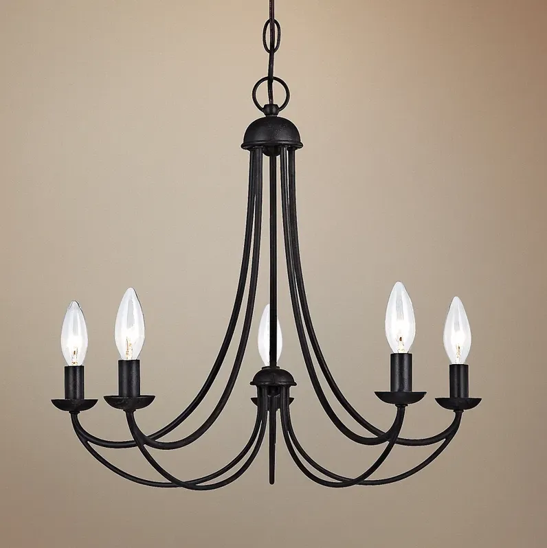 Quoizel Mirren 21" Wide 5 Light Imperial Bronze Chandelier