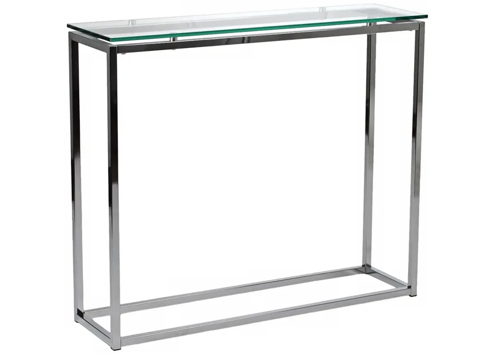 Sandor 36" Wide Clear Glass Modern Console Table