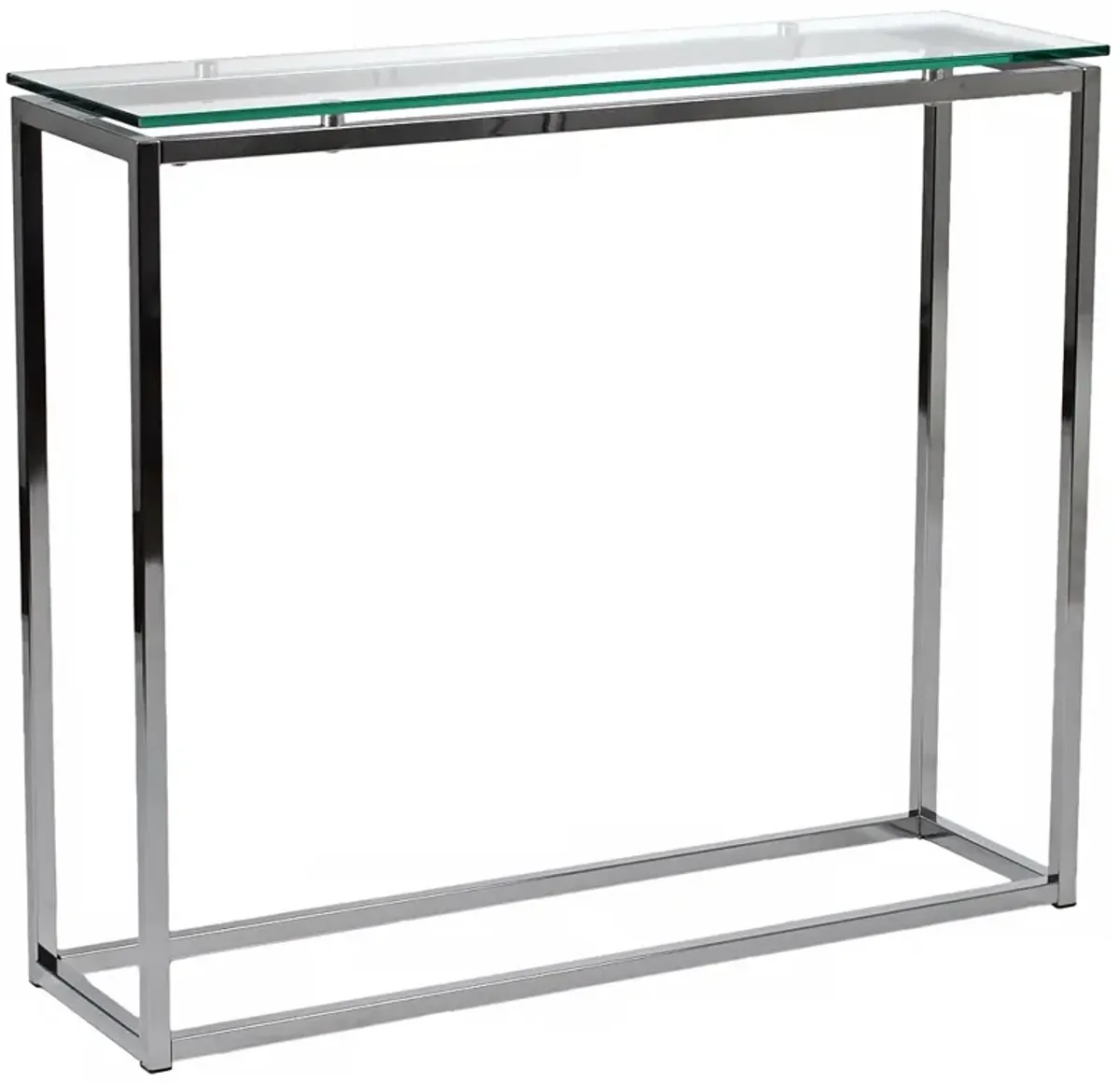 Sandor 36" Wide Clear Glass Modern Console Table