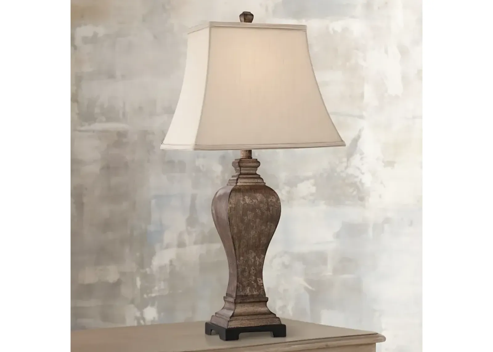 Regency Hill Edgar 29" High Traditional Bronze Table Lamp