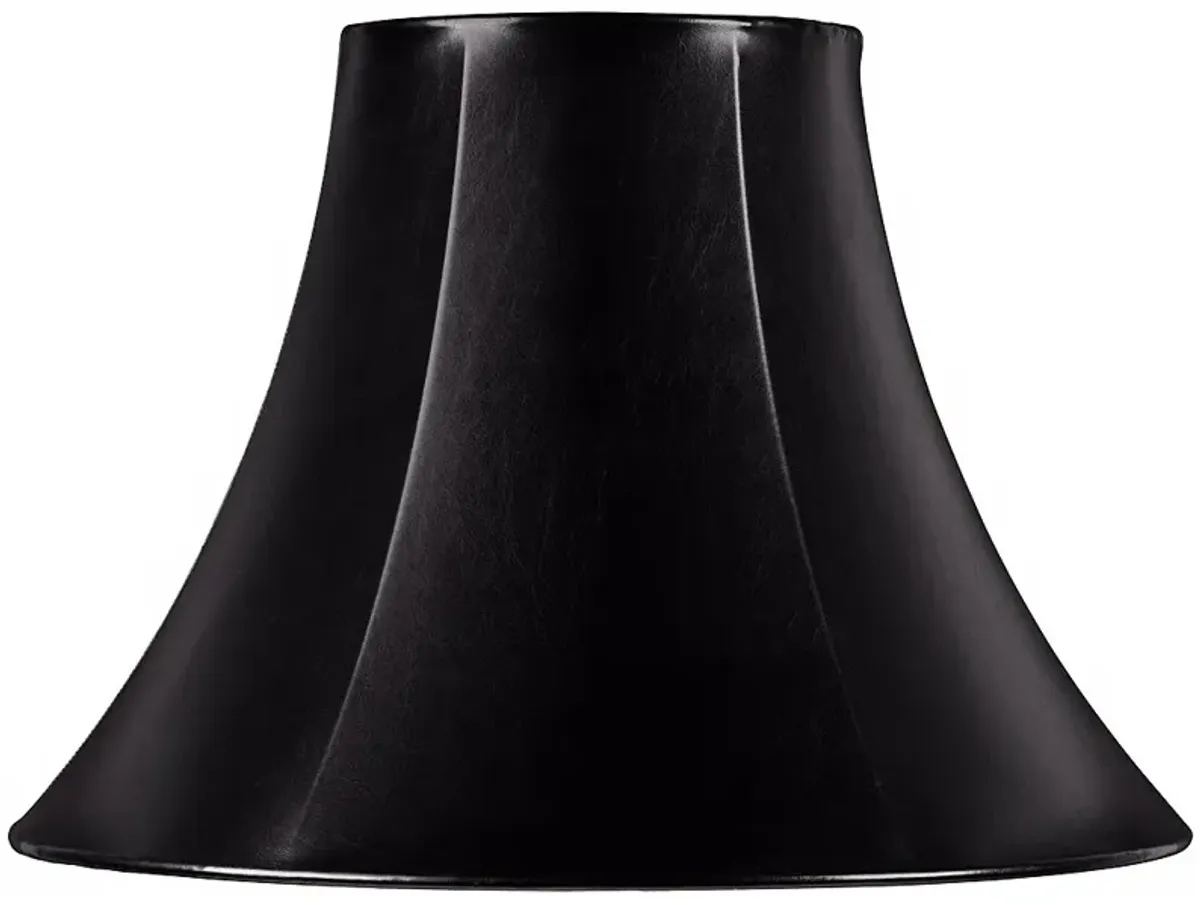 Springcrest Ginna Black Faux Leatherette Bell Shade 7x16x12 (Spider)