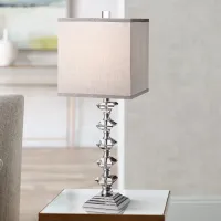 Deco Collection Colonnade Crystal Table Lamp