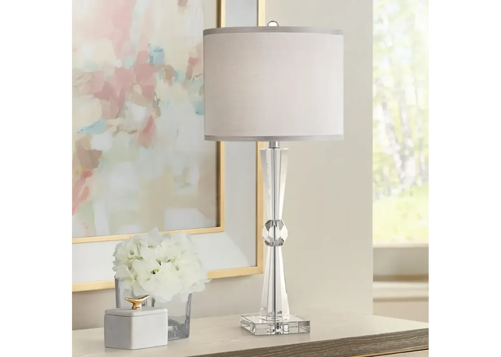 Vienna Full Spectrum Linley 29" High Element Crystal Glass Table Lamp