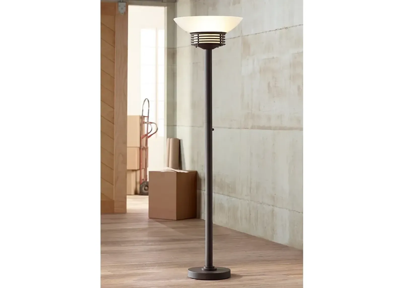 Possini Euro 72 1/2" Light Blaster 4-Light LED Torchiere Floor Lamp