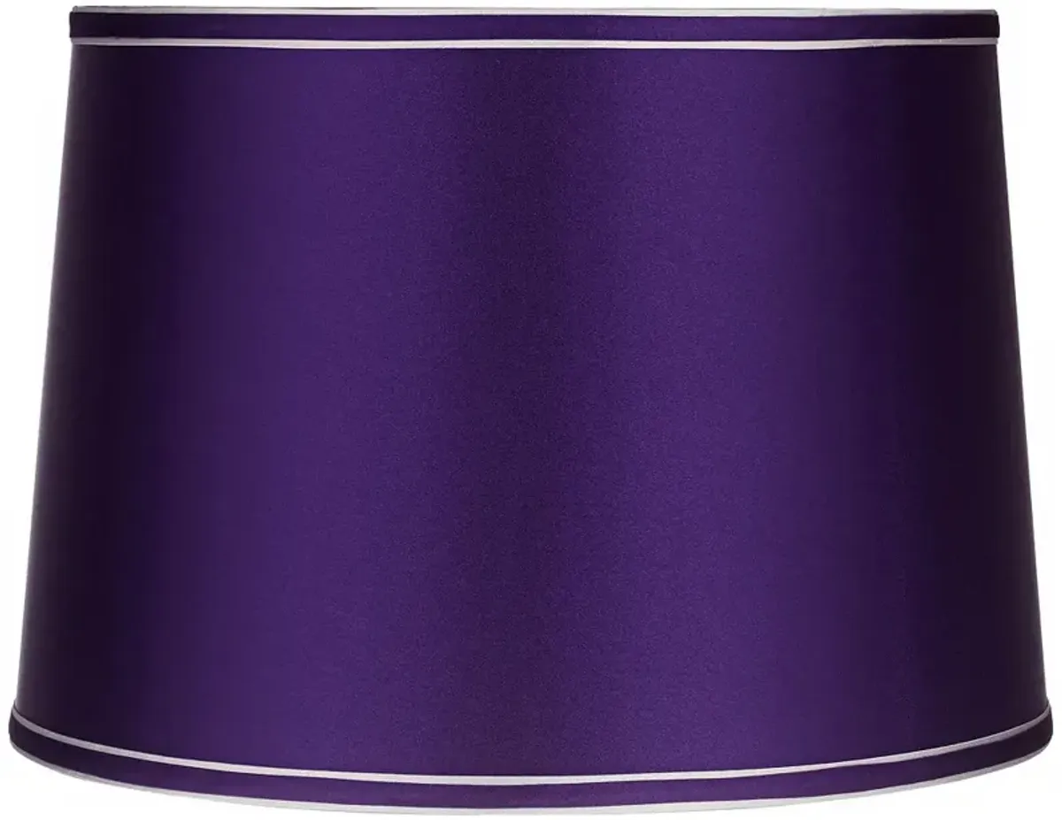 Sydnee Satin Dark Purple Lamp Shade 14x16x11 (Spider)