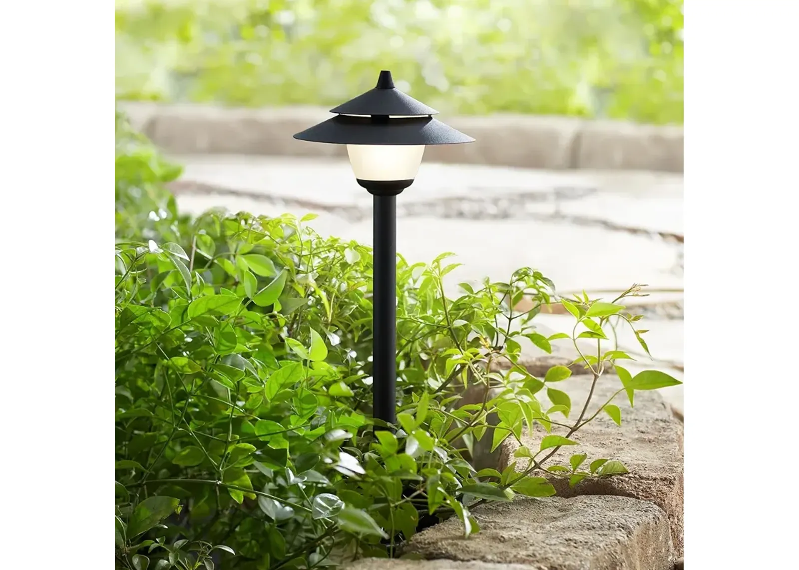 Pagoda 15" High Low Voltage LED Landscape Light