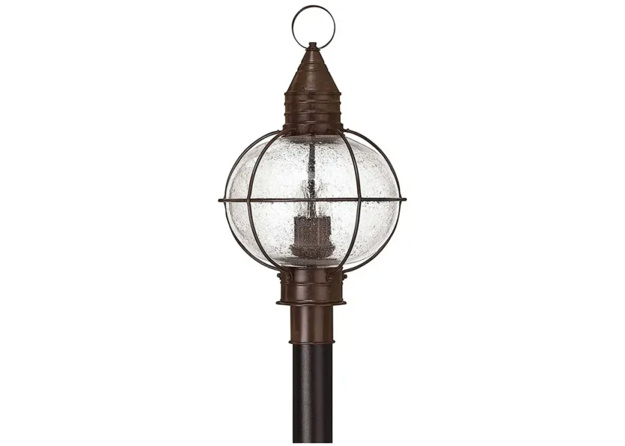 Outdoor Cape Cod-Large Post Top Or Pier Mount Lantern-Sienna Bronze