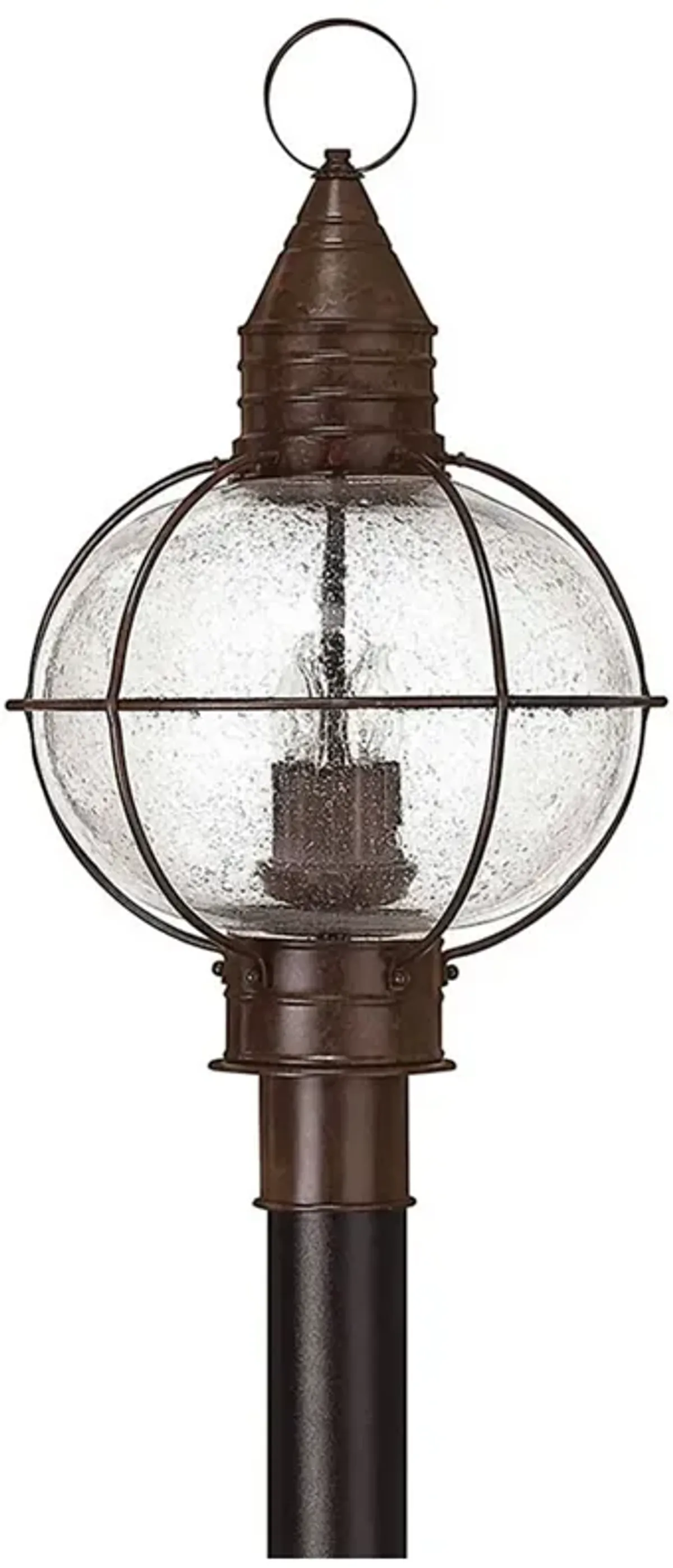 Outdoor Cape Cod-Large Post Top Or Pier Mount Lantern-Sienna Bronze