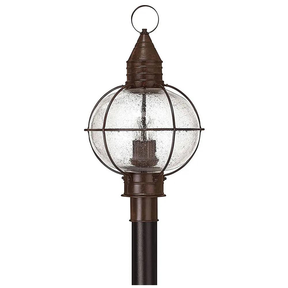 Outdoor Cape Cod-Large Post Top Or Pier Mount Lantern-Sienna Bronze