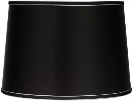 Sydnee Collection Satin Black Drum Shade 14x16x11 (Spider)