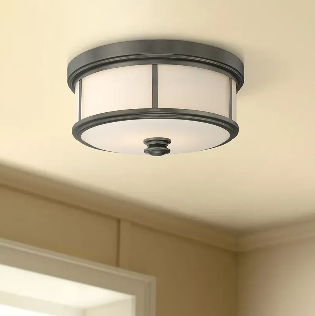 Minka Lavery Harvard Court 13 1/2" Wide Bronze Ceiling Light