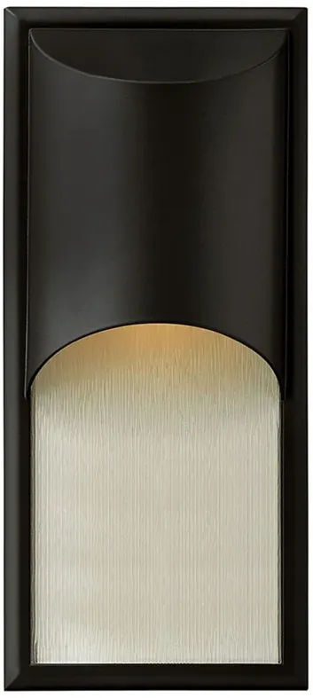 Hinkley Cascade 18" High Satin Black Modern Outdoor Wall Light