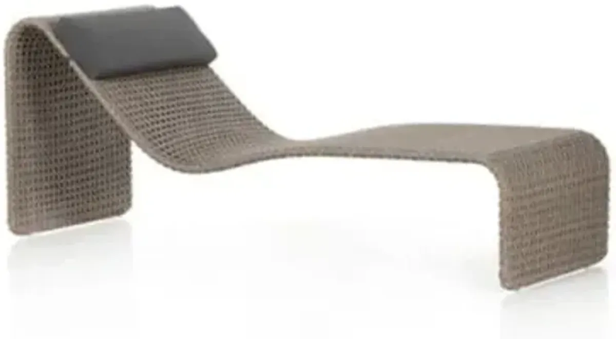 Paige Outdoor Woven Chaise Lounge