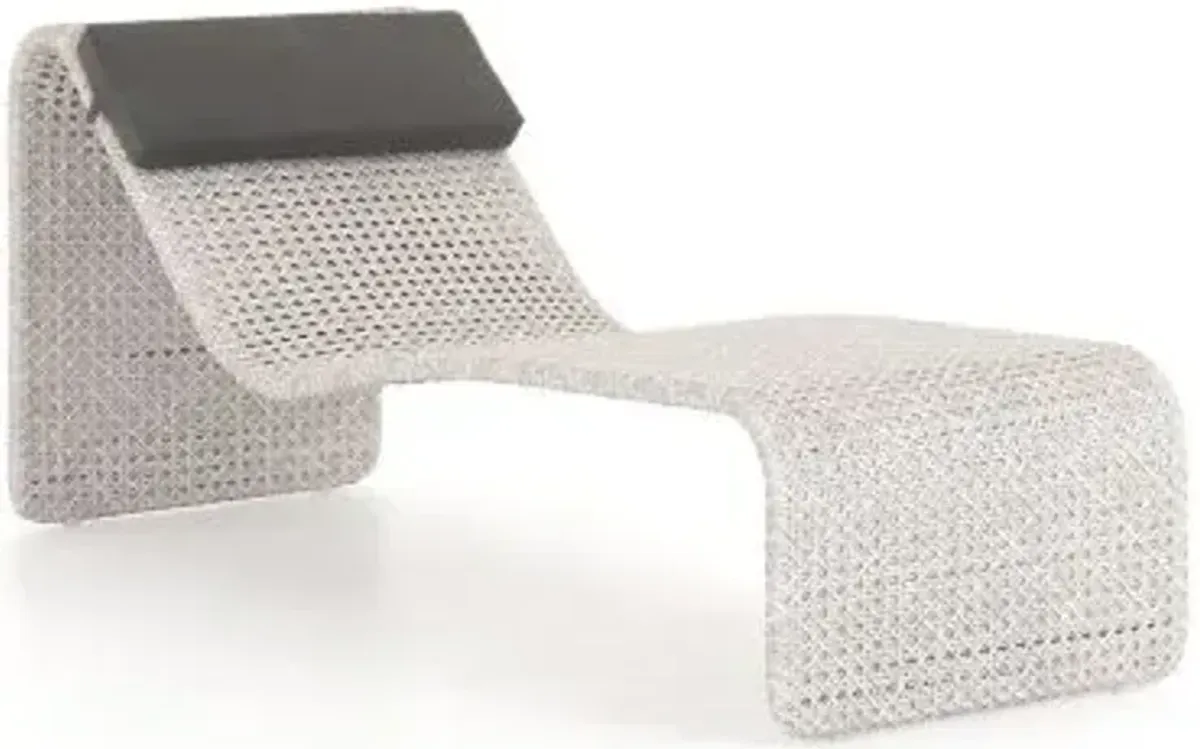 Paige Outdoor Woven Chaise Lounge