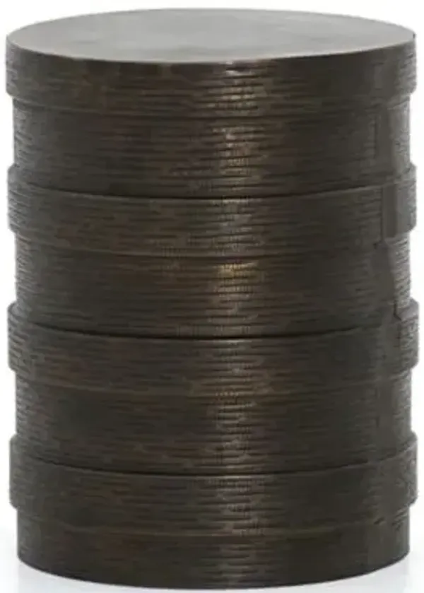 Trello Drum End Table