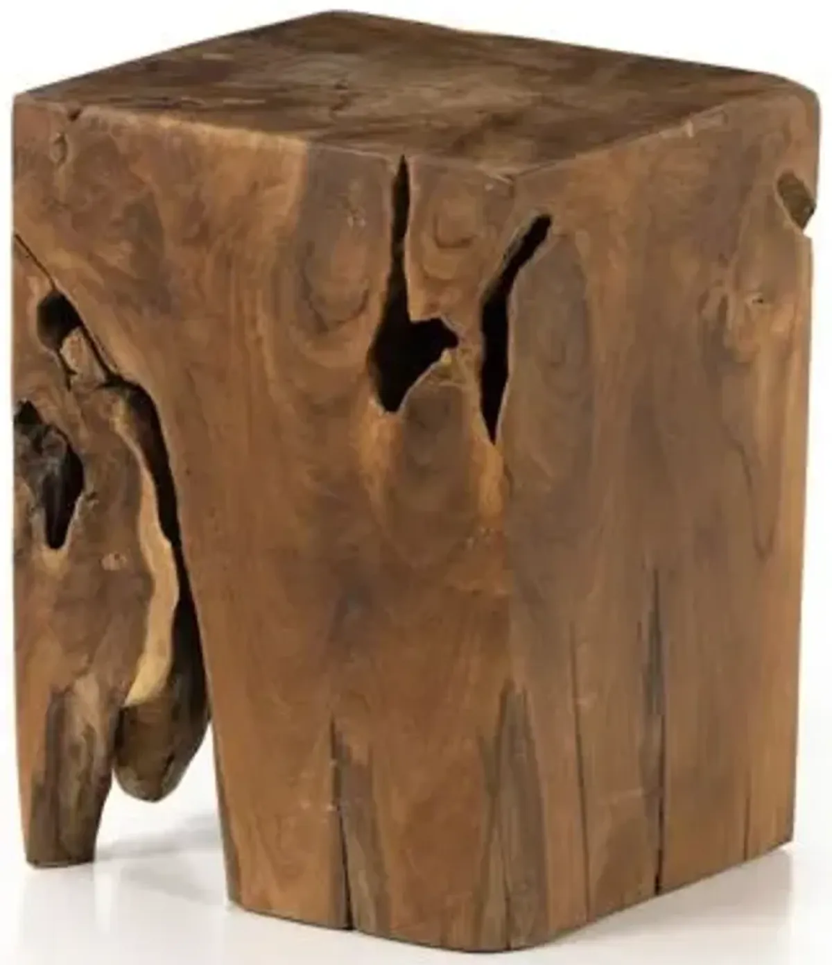 Teak Square Stool