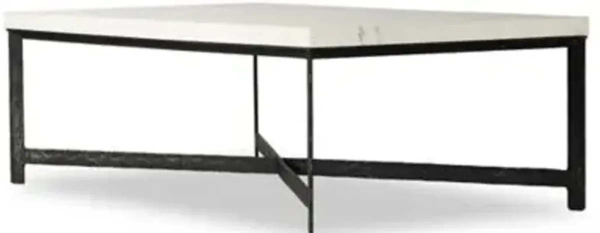 Hammered Iron Coffee Table