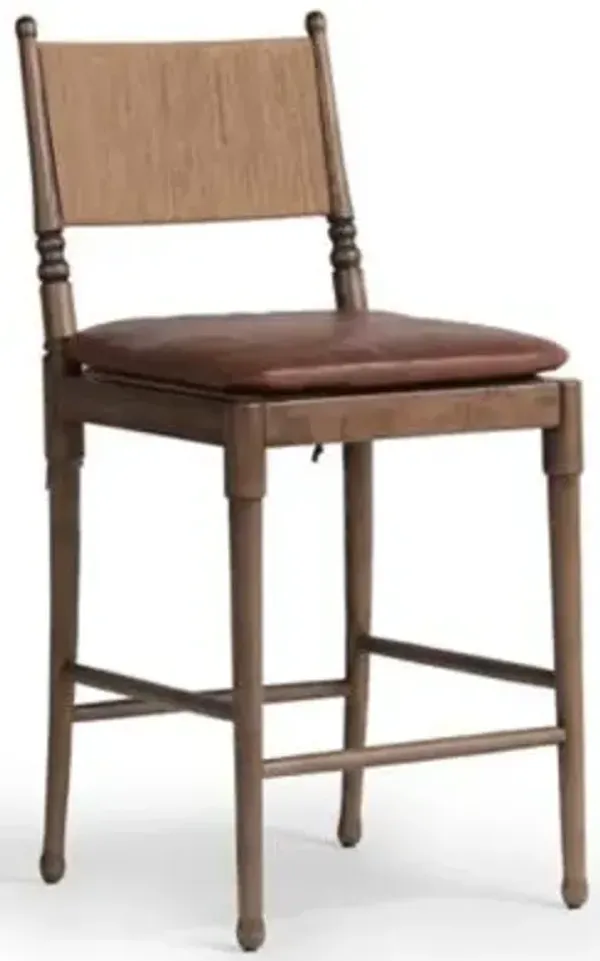 Amber Lewis x Four Hands Fayth Bar/Counter Stool With Cushion