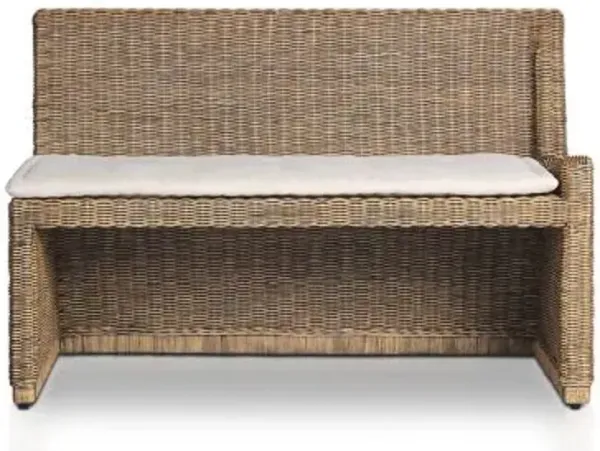 Amber Lewis x Four Hands Senna Woven One Arm Dining Bench