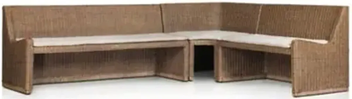 Amber Lewis x Four Hands Senna L Shaped Dining Bench