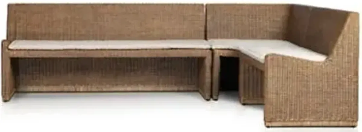 Amber Lewis x Four Hands Senna L Shaped Dining Bench