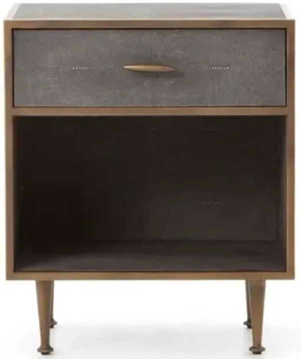 Shagreen Bedside Table