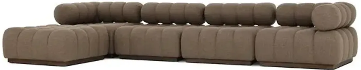 Roma Outdoor 4-Piece Sectional with Chaise
