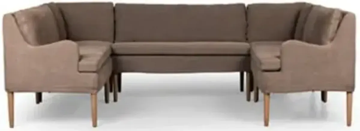 Amber Lewis x Four Hands Aurelia Dining Banquette U Shape Sofa