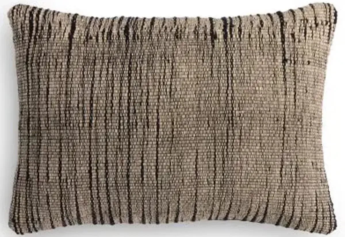Handwoven Stripe Wool Pillow