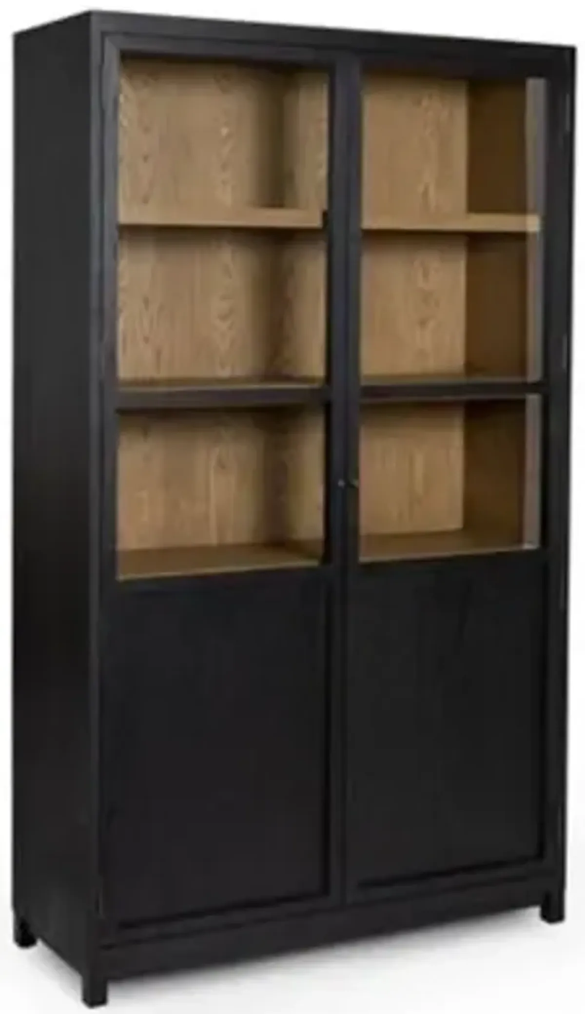 Millie Panel and Glass Door Cabinet