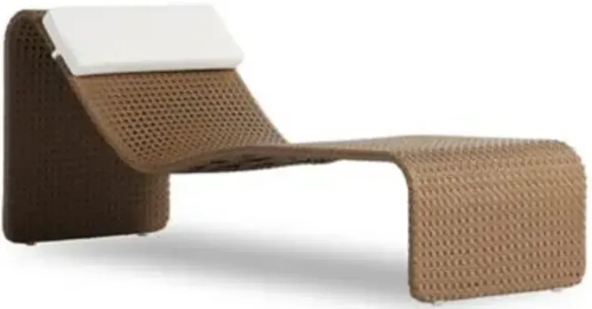 Paige Outdoor Woven Chaise Lounge