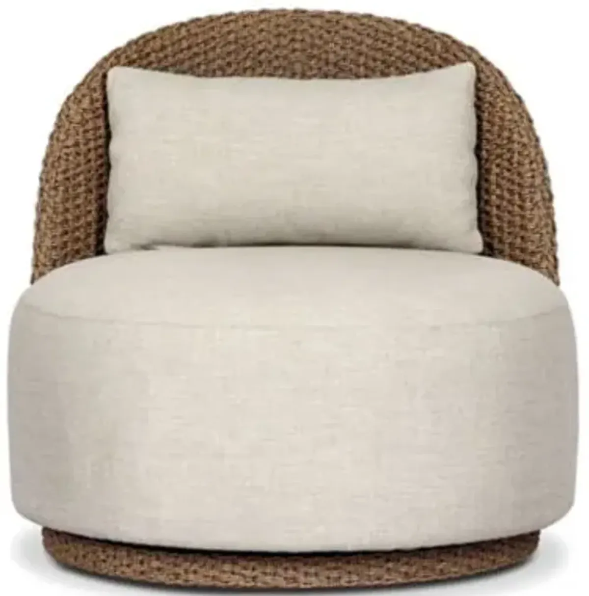 Quaid Outdoor Woven Swivel Chair