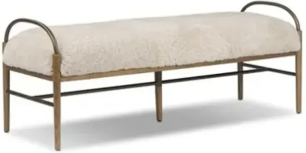 Amber Lewis x Four Hands Demi Accent Bench