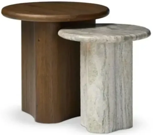 Amber Lewis x Four Hands Waylie Nesting End Tables, Set of 2