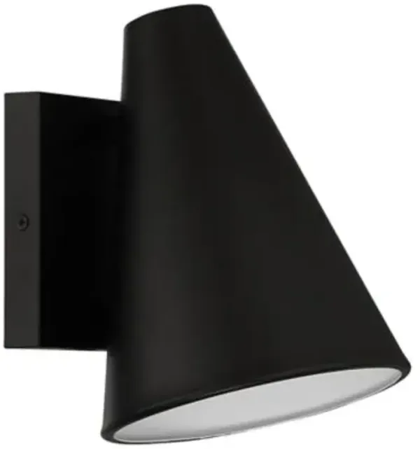Solano LED Outdoor Square Backplate Wall Sconce - Cone Shade