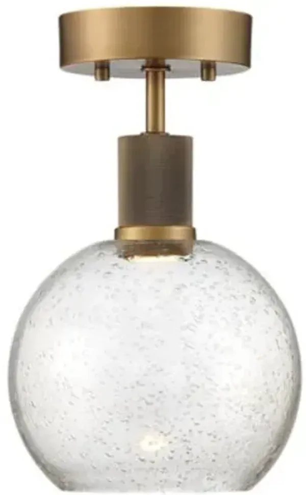 Port Nine Burgundy Semi-Flushmount