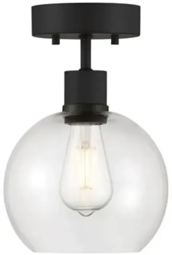 Port Nine Burgundy Semi-Flushmount