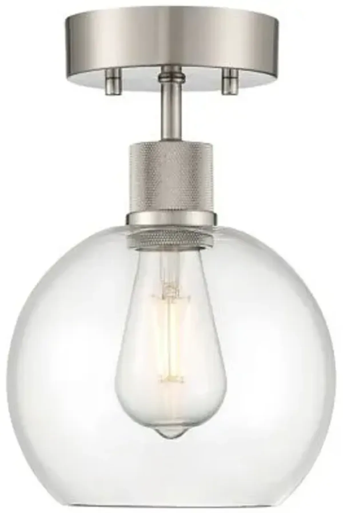 Port Nine Burgundy Semi-Flushmount