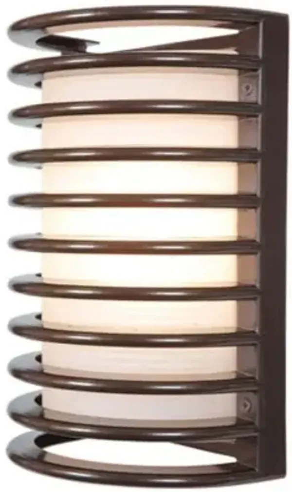 Bermuda Outdoor Ribbed Bulkhead Wall Sconce