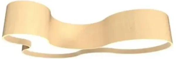 Organic Large LED Flushmount