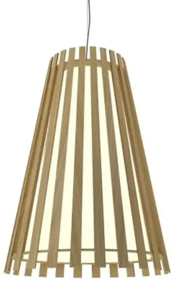 Slatted Cone Pendant