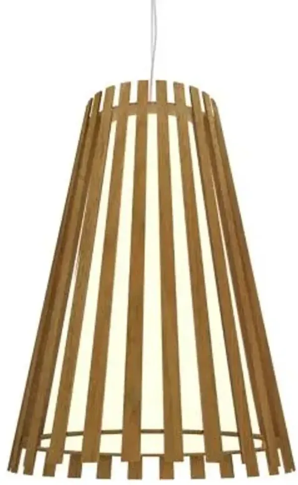 Slatted Cone Pendant