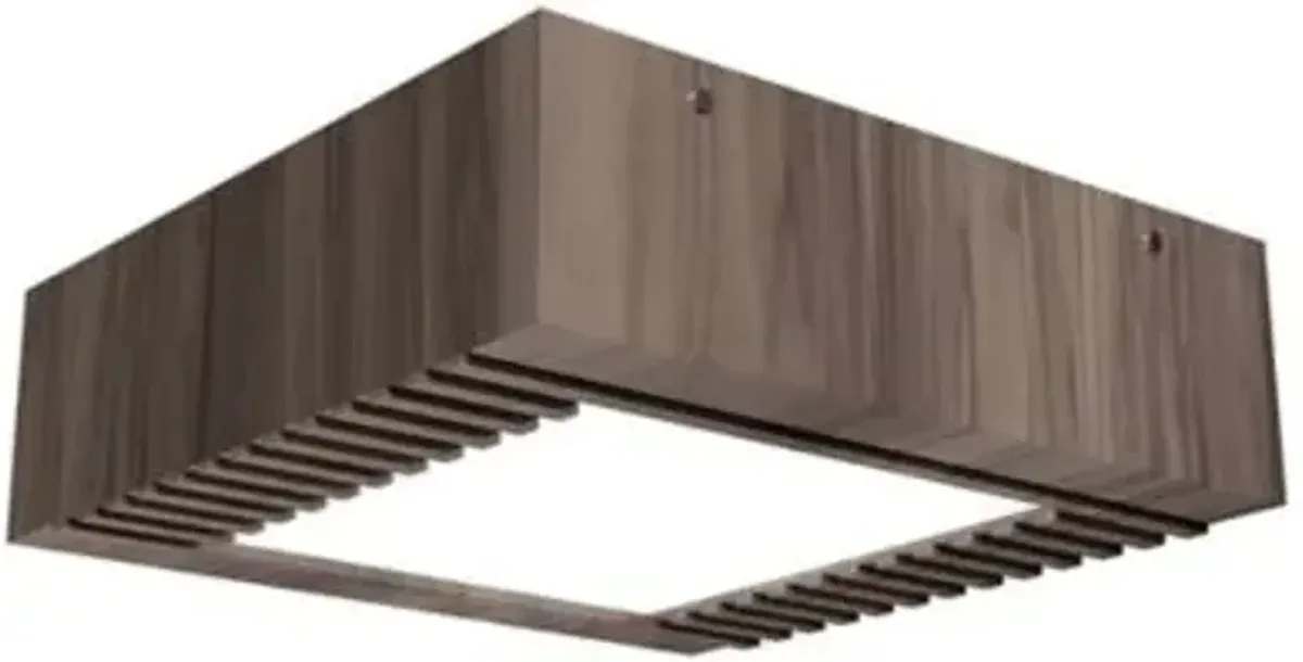 Slatted Square LED Flushmount