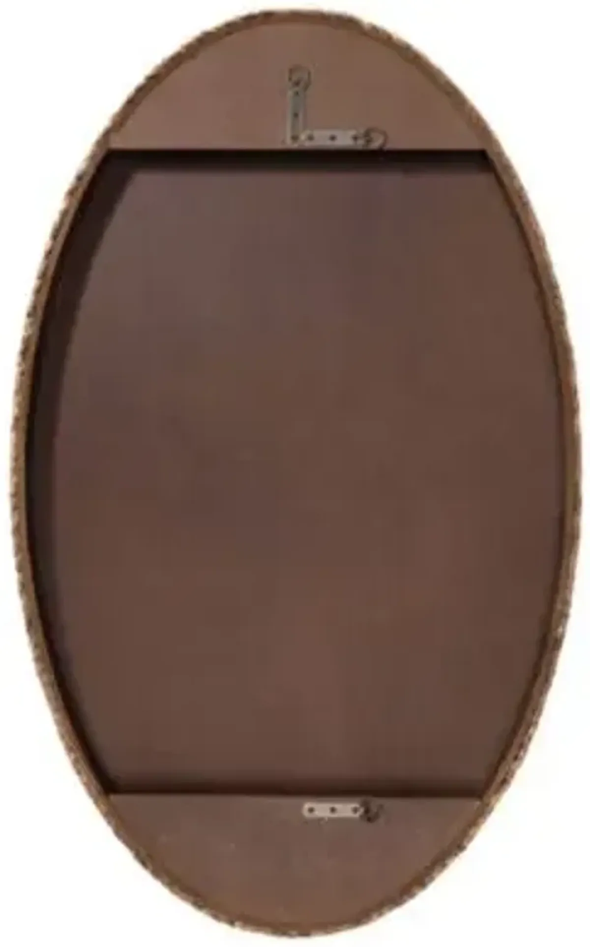Sparrow Braided Natural Seagrass Oval Mirror