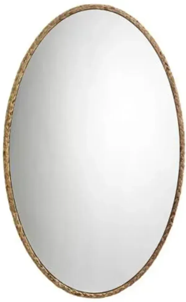 Sparrow Braided Natural Seagrass Oval Mirror