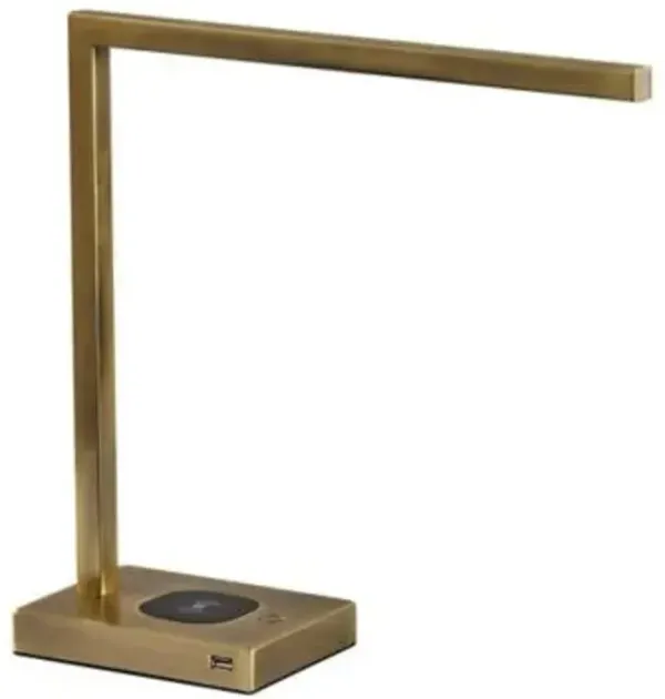 Aidan LED Desk Lamp with Wireless Charging Station