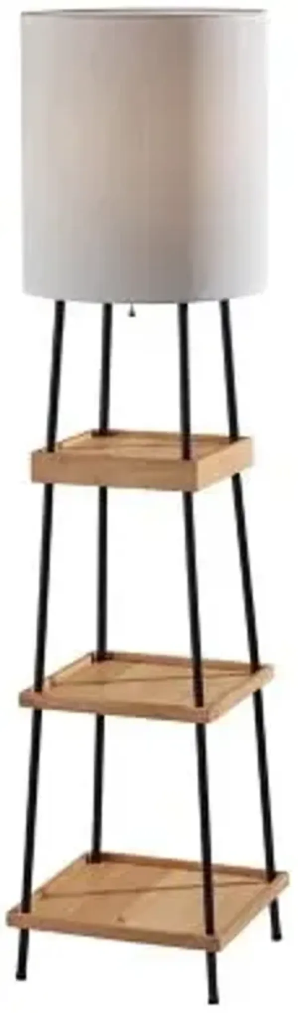 Henry Shelf Floor Lamp with Charging Port