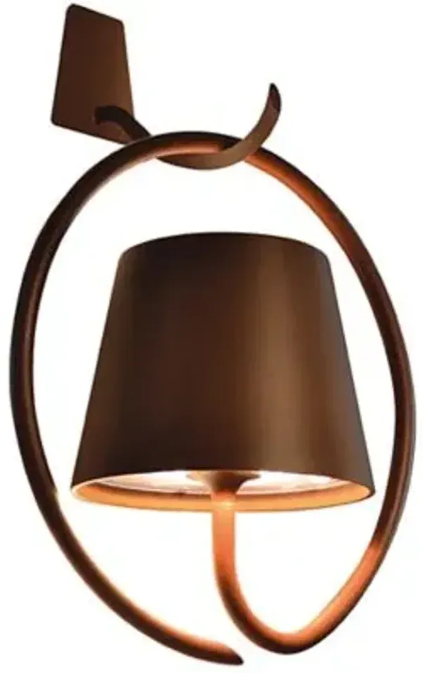 Poldina LED Magnetic Rechargeable Wall Sconce with Bracket